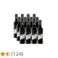 Zehn Flaschen Rotwein Dornfelder trocken, Rotwild, mit Sternenbewertung 4,6.