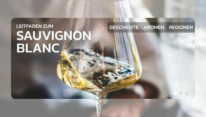 Ein Glas Sauvignon Blanc wirbelt, sein frischer, zitrusartiger sauvignon blanc geschmack verspricht Genuss. Infos zu Geschichte, Aromen, Regionen.