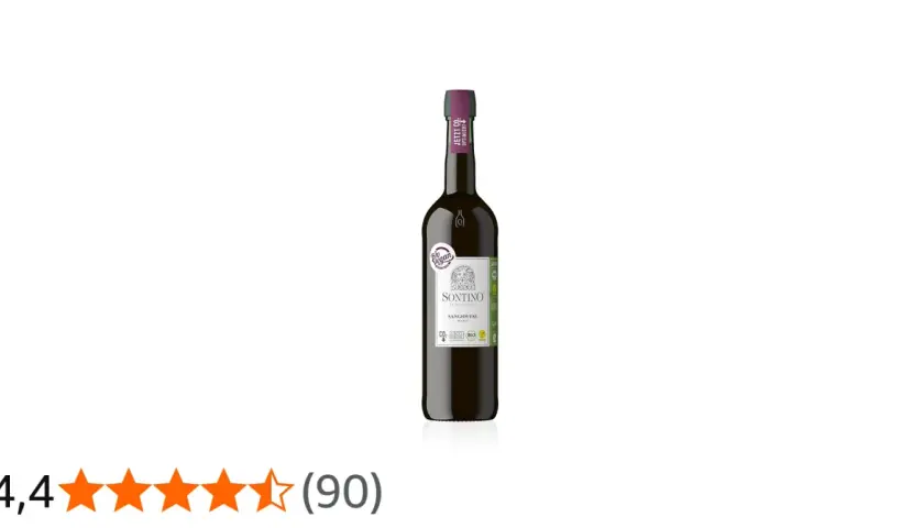 Flasche Sontino Sangiovese, ein rotwein mit wenig tannin. Bio & Vegan zertifiziert.